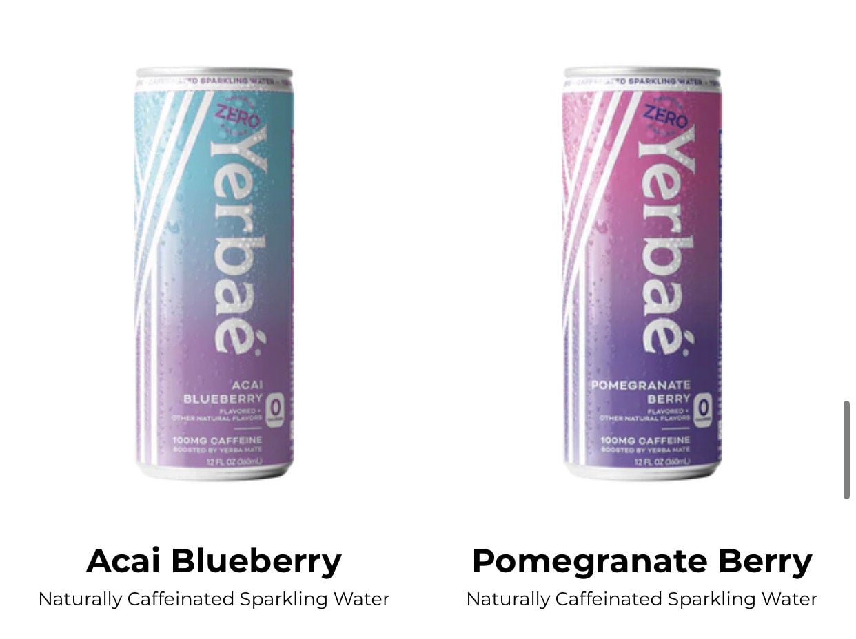 Blueberry Yerba Mate Drink, Natural Caffeine